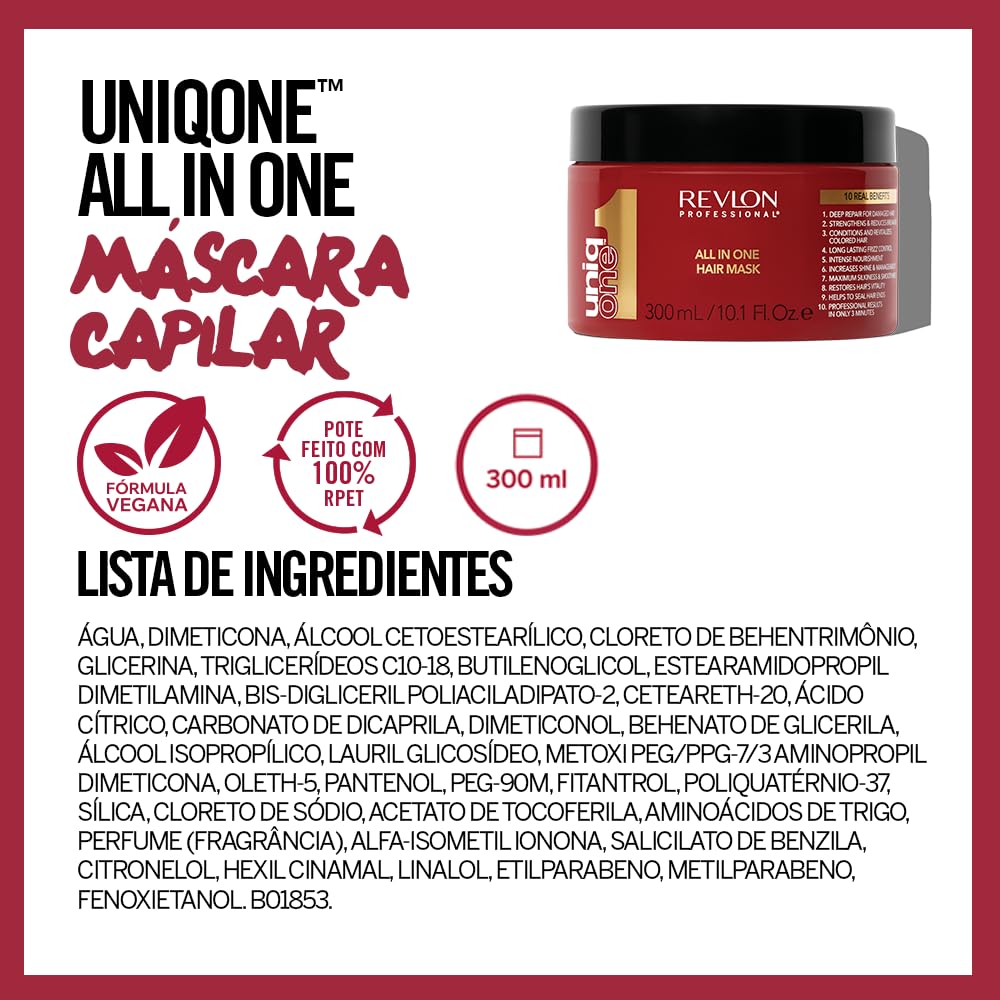 REVLON PROFESSIONAL UniqOne Super10R Hair Mask, 300 ml