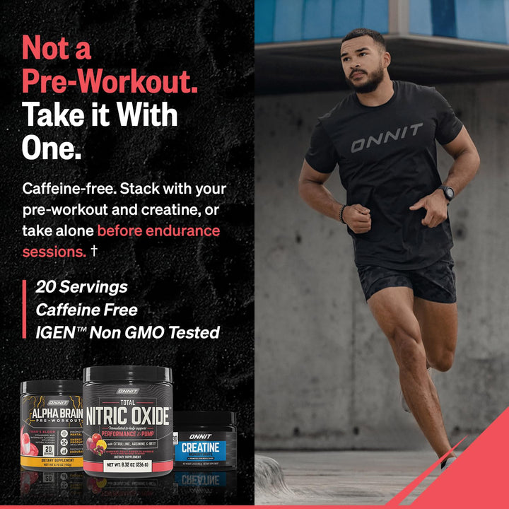 ONNIT Total Nitric Oxide Pre Workout Powder, Harvest Fruit, 20 Servings