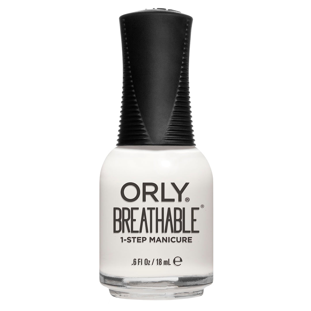 Orly Breathable Treatment and Colour Nail Polish, White Tips, 18 ml