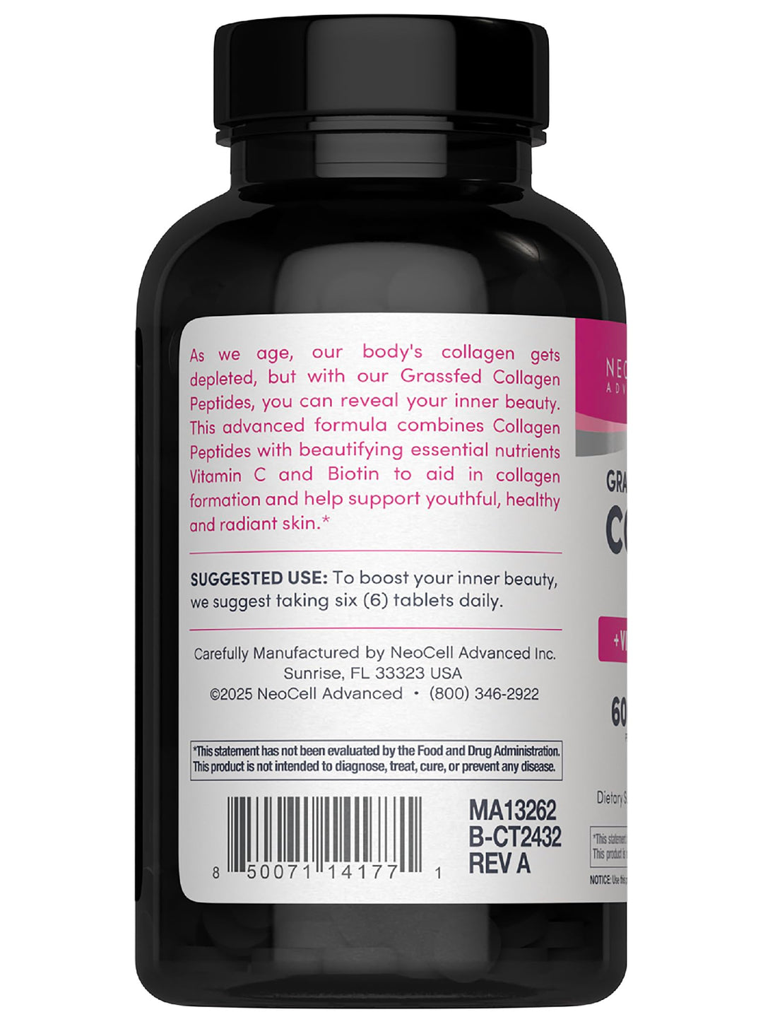 NeoCell Advanced Collagen Peptides, 6000 mg, 270 Count