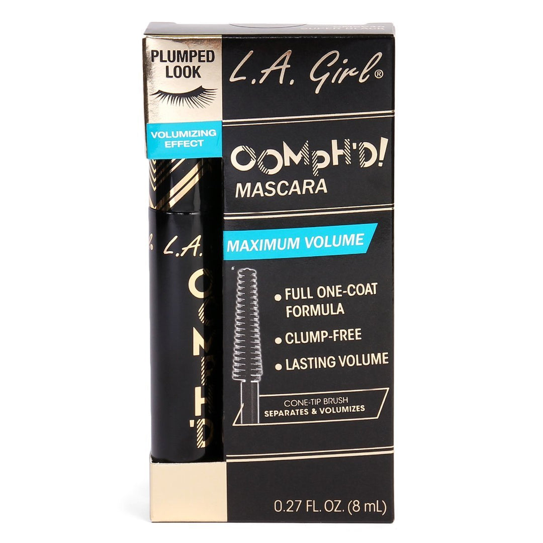 L.A. Girl Oomh'd Mascara, Black, 8 ml
