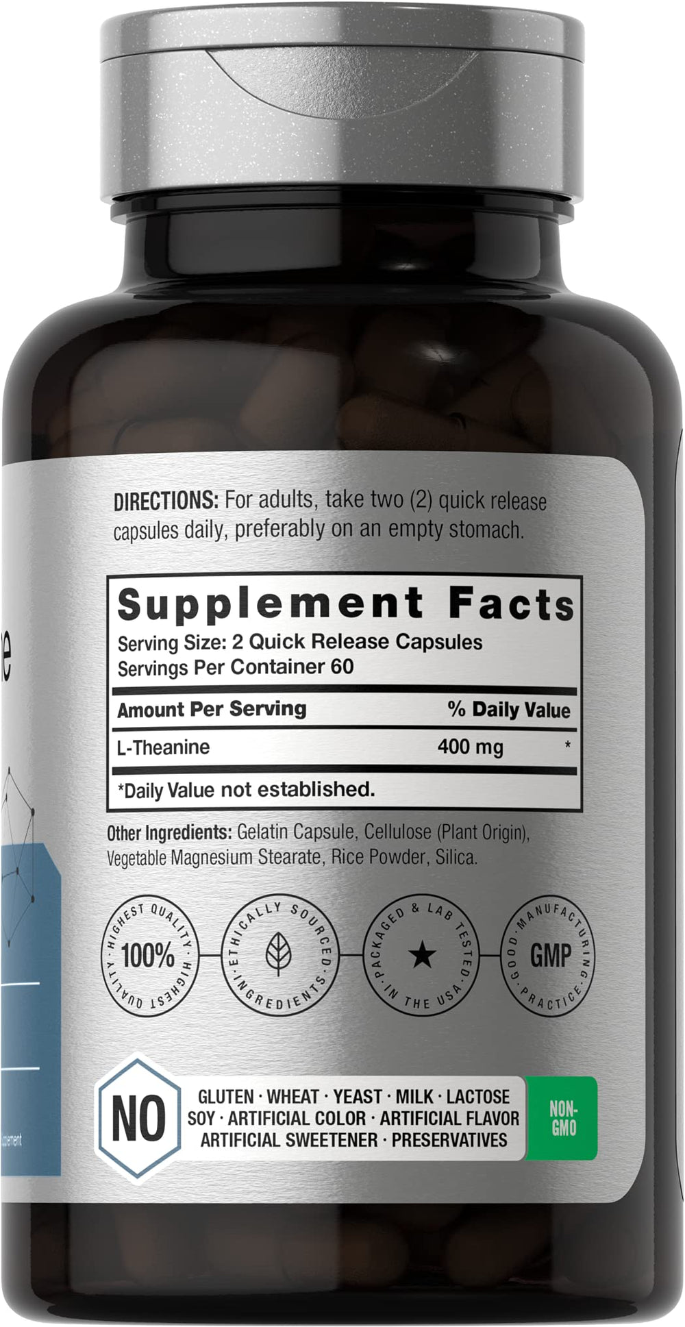 Horbäach L-Theanine, 400 mg, 120 Count