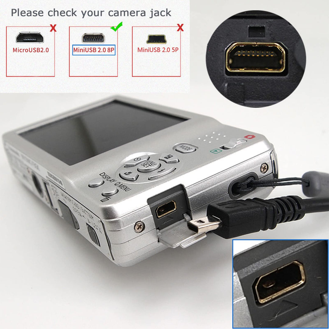 Sqrmekoko Camera USB Data Sync Charging Cable