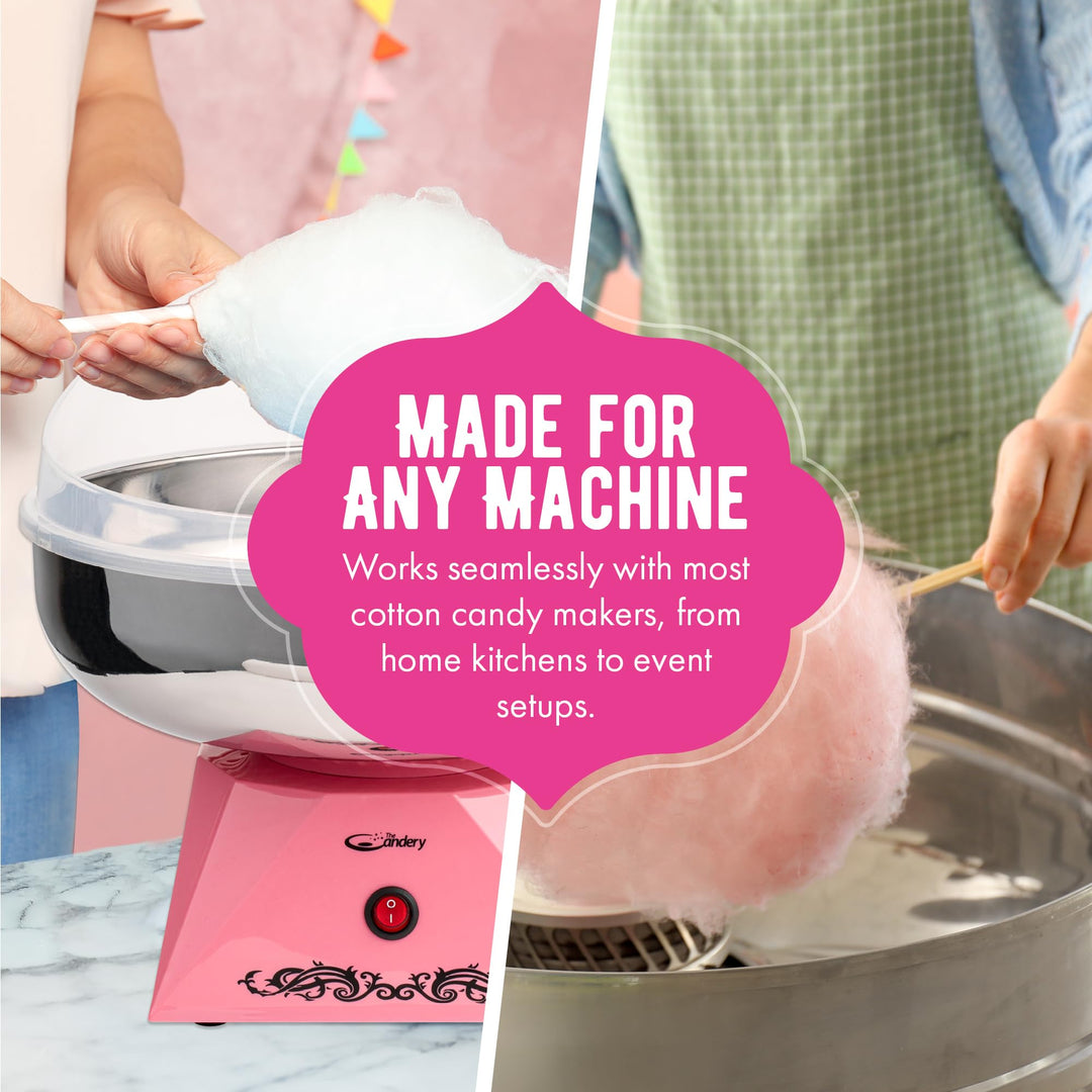 The Candery Cotton Candy Floss Sugar, Raspberry Blue and Strawberry, 3 lb