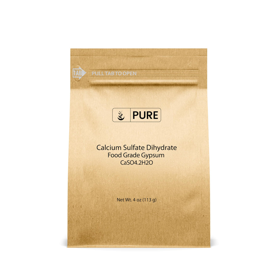 Pure Original Ingredients Calcium Sulfate, 4 oz
