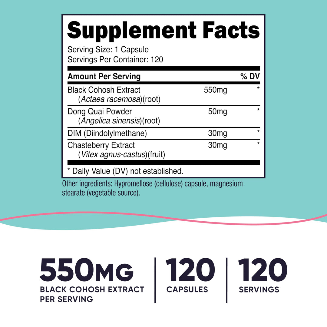 Nutricost Black Cohosh 660 mg, 120 Count
