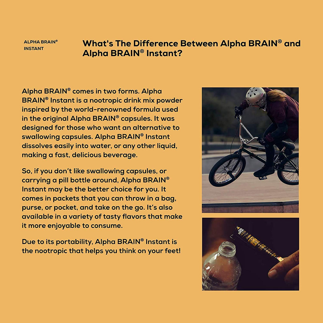 ONNIT Alpha Brain Instant, Natural Peach