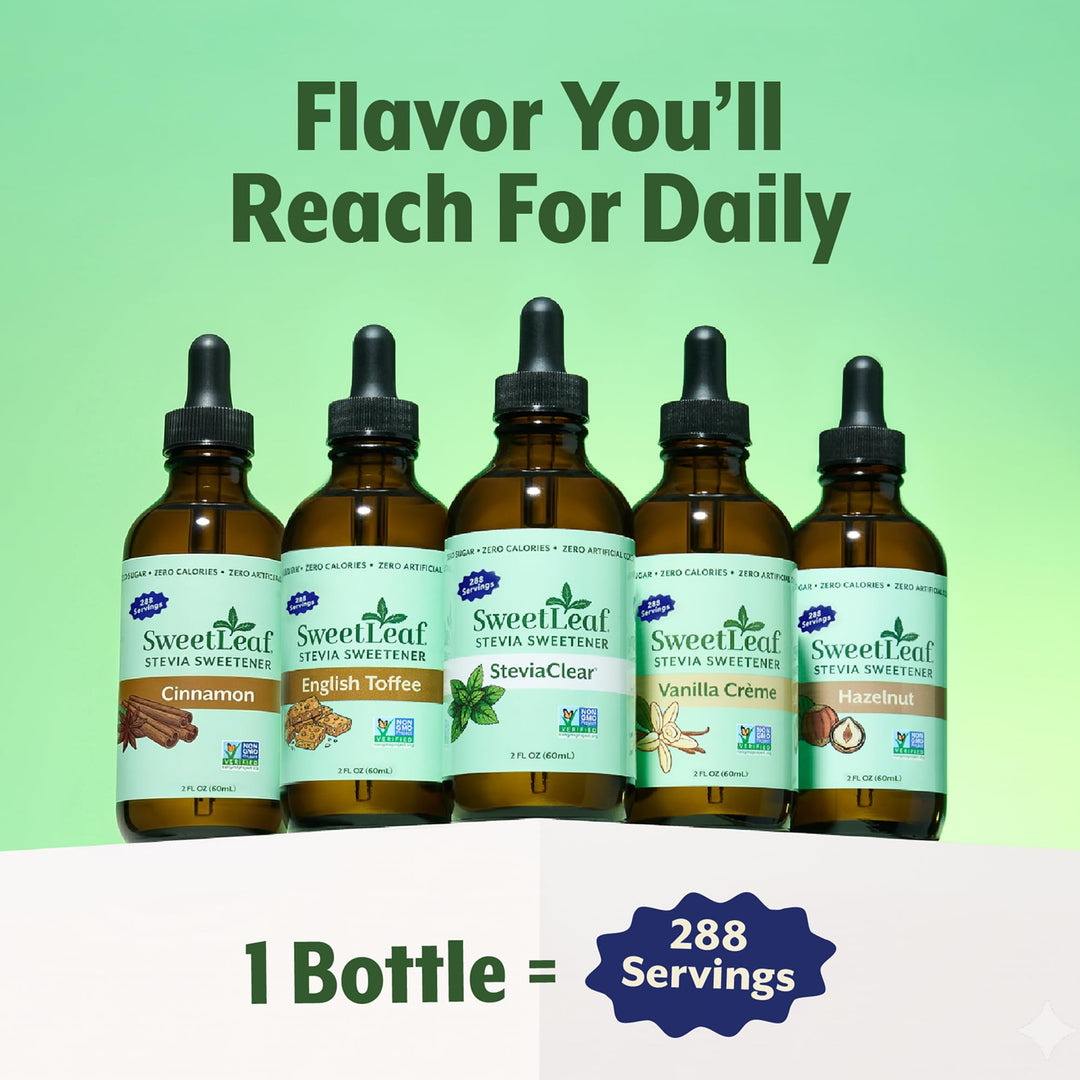 SweetLeaf Stevia Drops Liquid Sweetener, Cinnamon, 2 fl oz