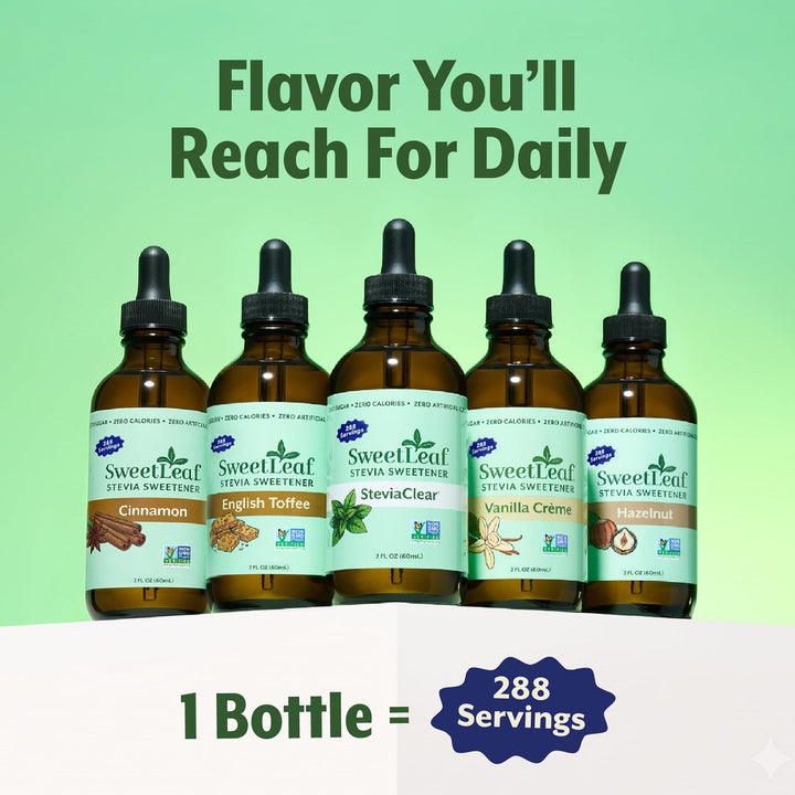 SweetLeaf Stevia Drops Liquid Sweetener, Cinnamon, 2 fl oz