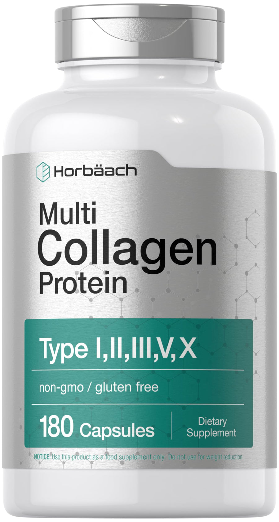 Horbäach Multi Collagen Protein, 2000 mg, 180 Count