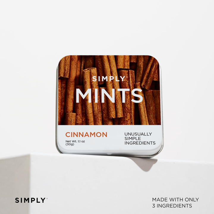 Simply Gum Breath Mints, Cinnamon, 6 Count