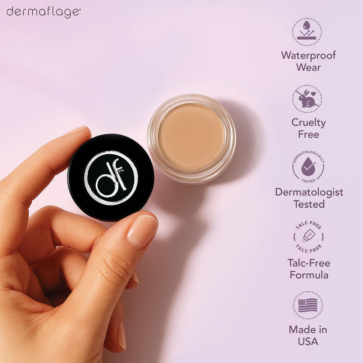 Dermaflage Full Coverage Concealer Cream, Bronze Dark, 6 g