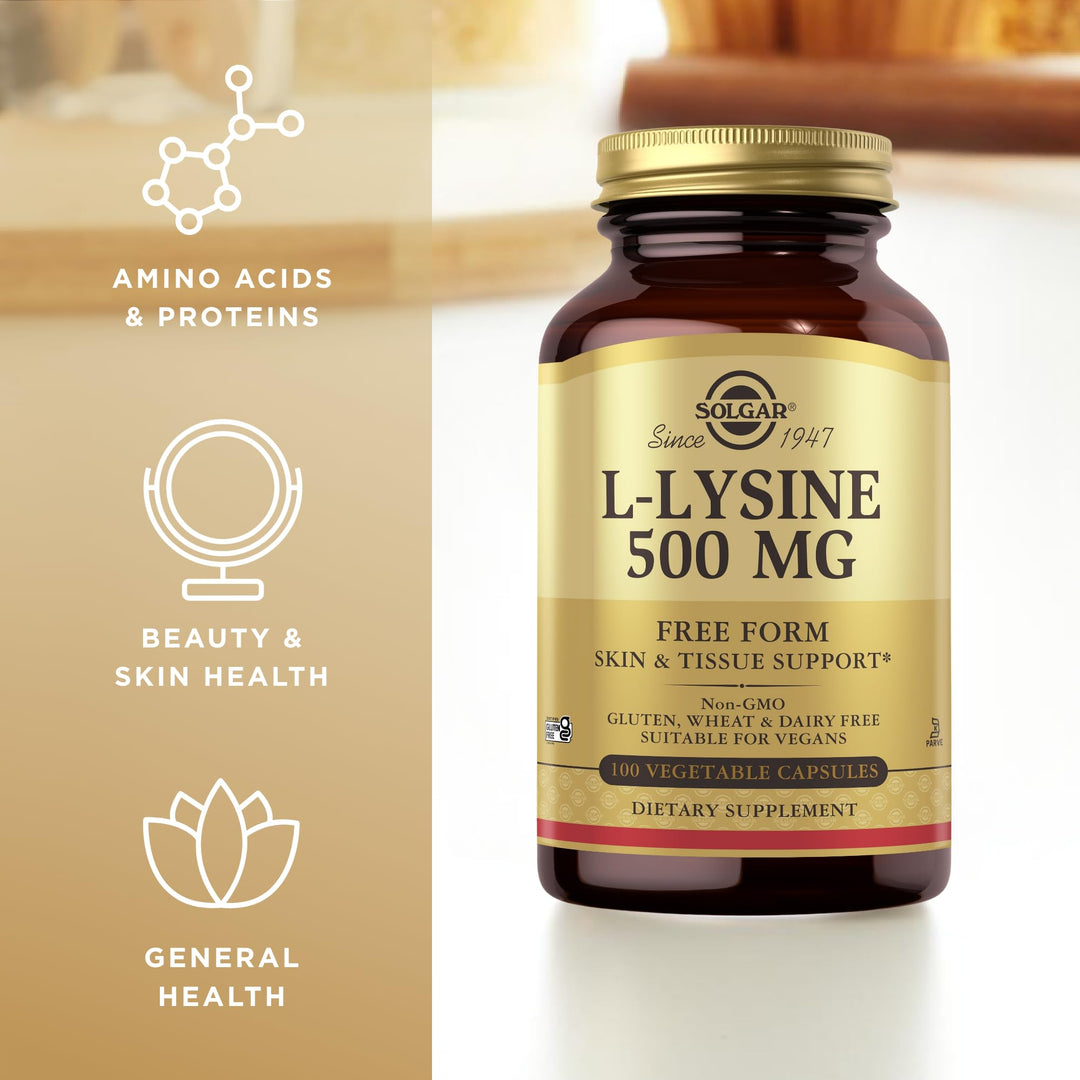 Solgar L-Lysine 500 mg, 100 Count