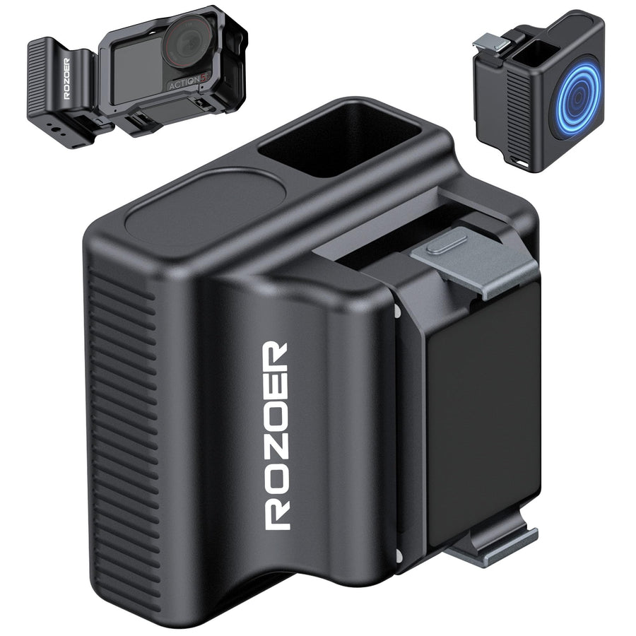ROZOER Magnetic Handle for DJI Osmo Action, Aluminum Alloy