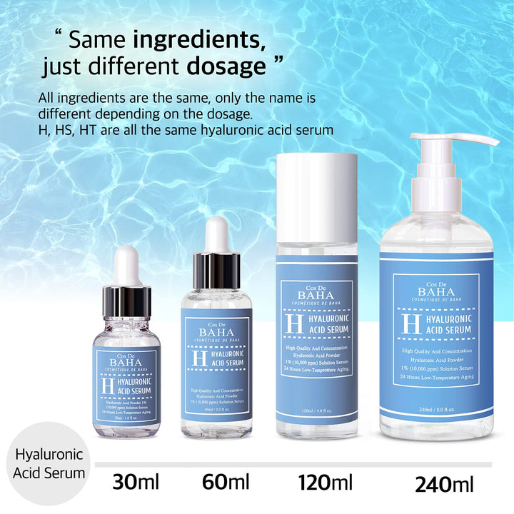 Cos De BAHA Hyaluronic Serum, 8 fl oz