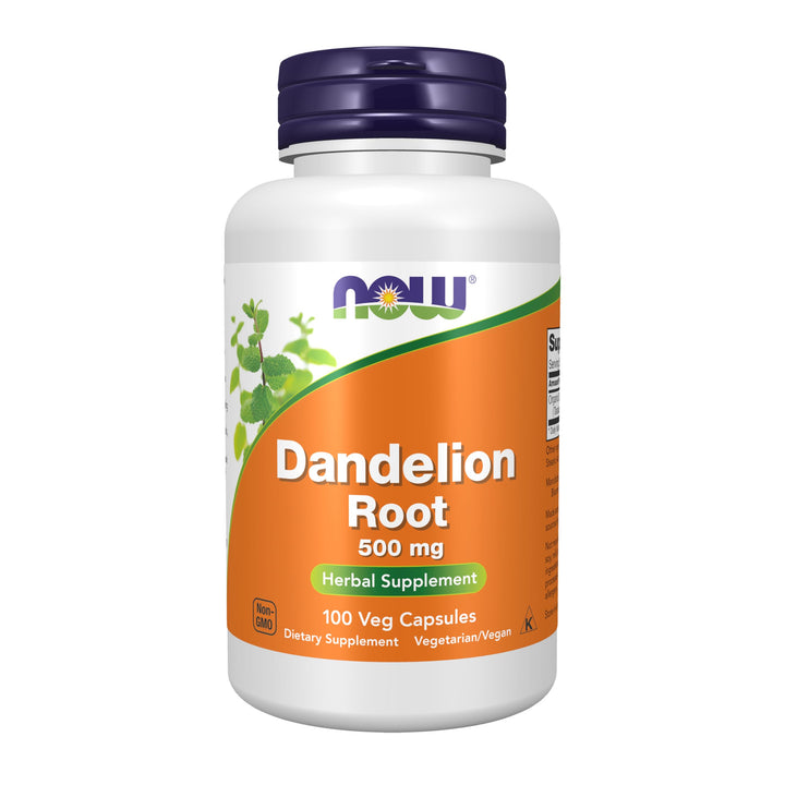 NOW Dandelion Root 500 mg, Herbal Supplement, 100 Count