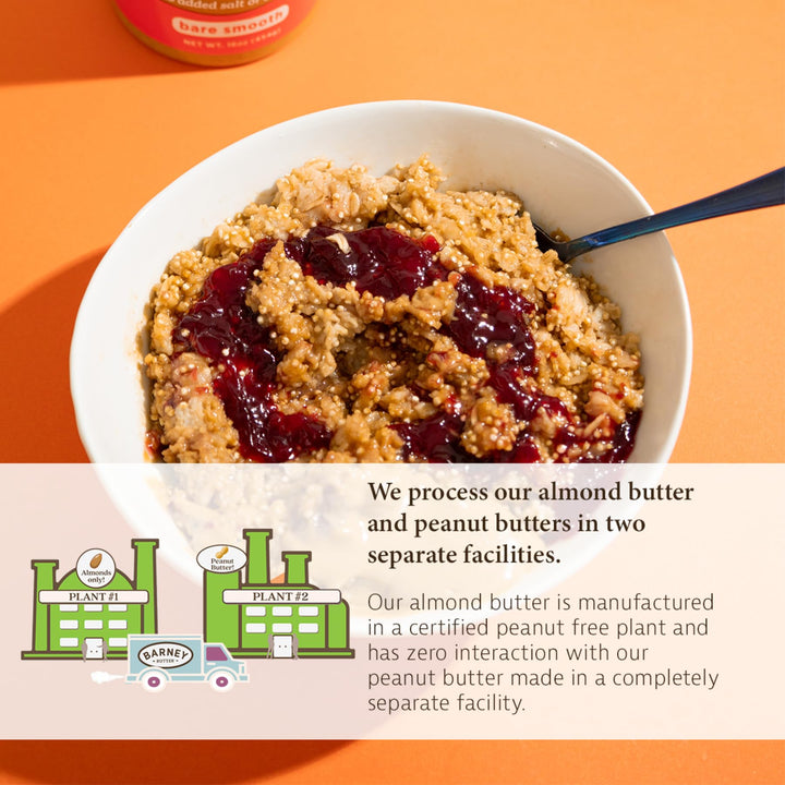 Barney Butter Almond Butter, Bare Smooth, 10 oz
