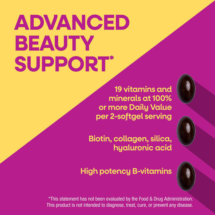 Nature's Way Alive Hair Skin And Nails Multivitamin Softgels, 60 Count