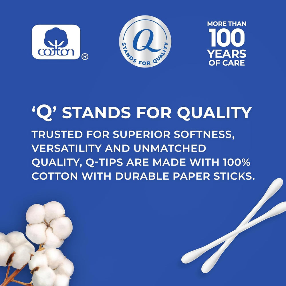 Q-tips Cotton Swabs, 500 Count