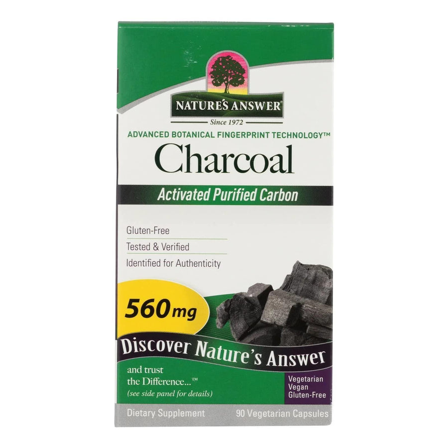 Nature's Answer Activated Charcoal, 560 mg, 90 Count