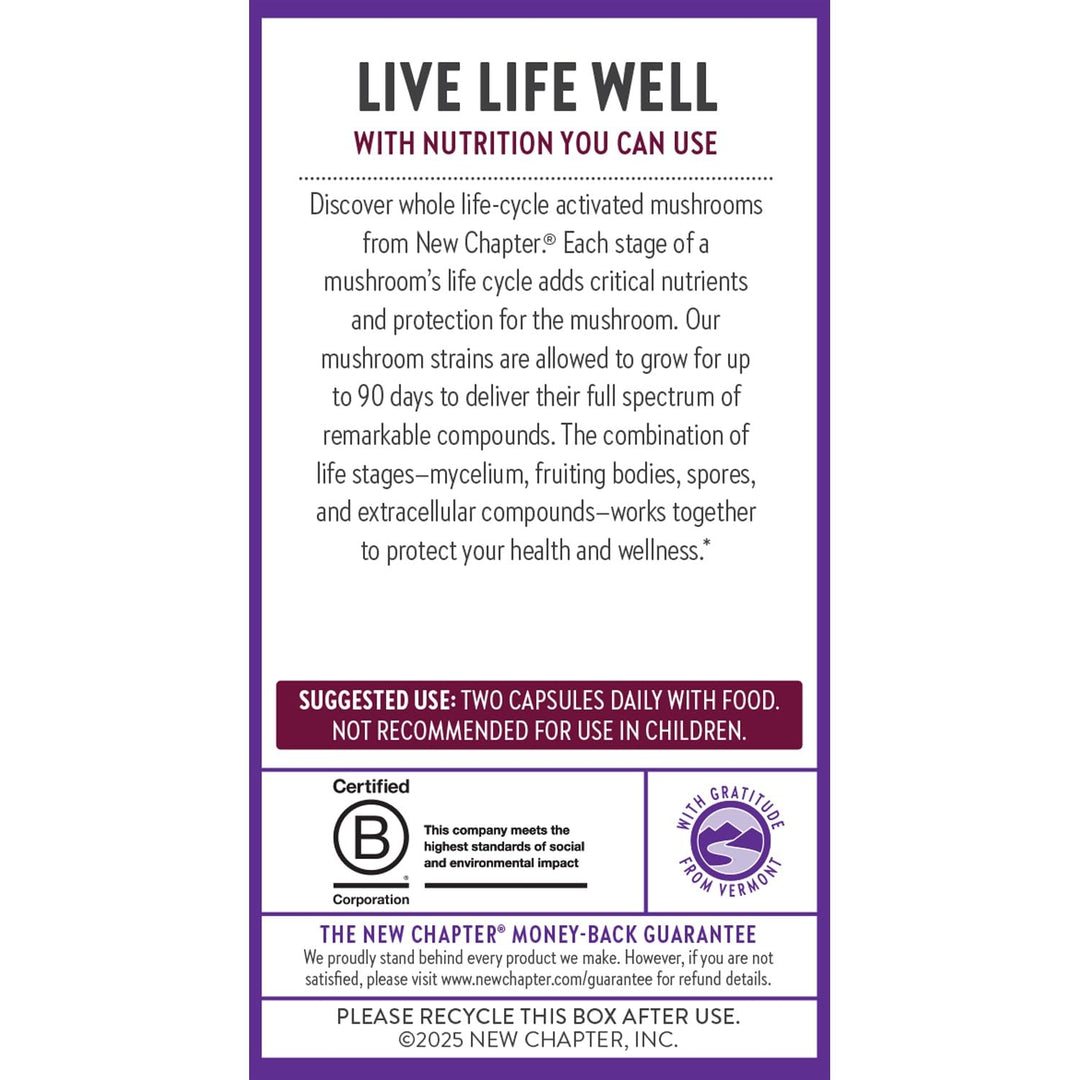 New Chapter LifeShield Immune Support Supplement, 60 Count