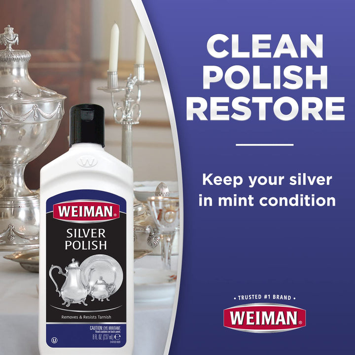 Weiman Silver Cream Cleaner, 8 fl oz