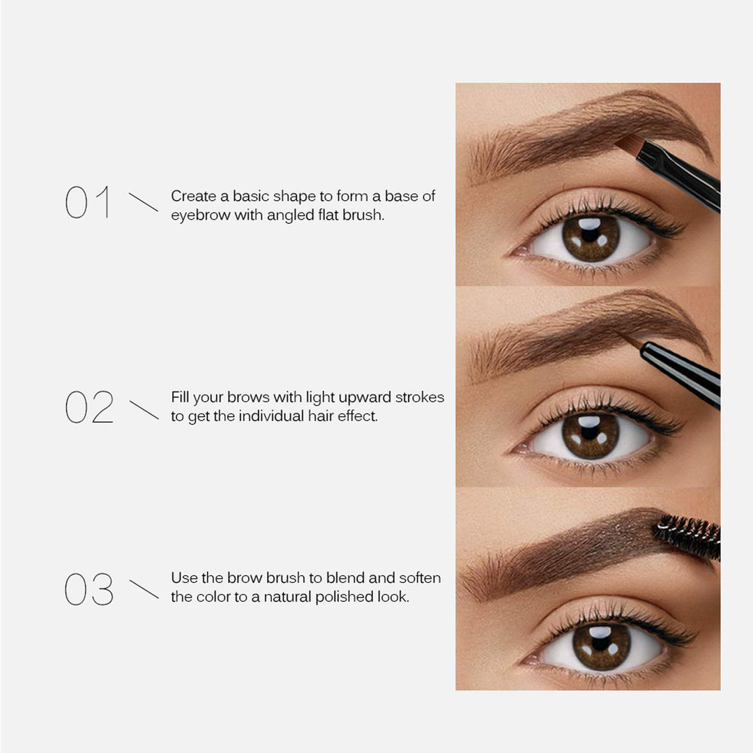 SACE LADY Eyebrow Gel Set And Brushes, 2 Colors, 2 Count
