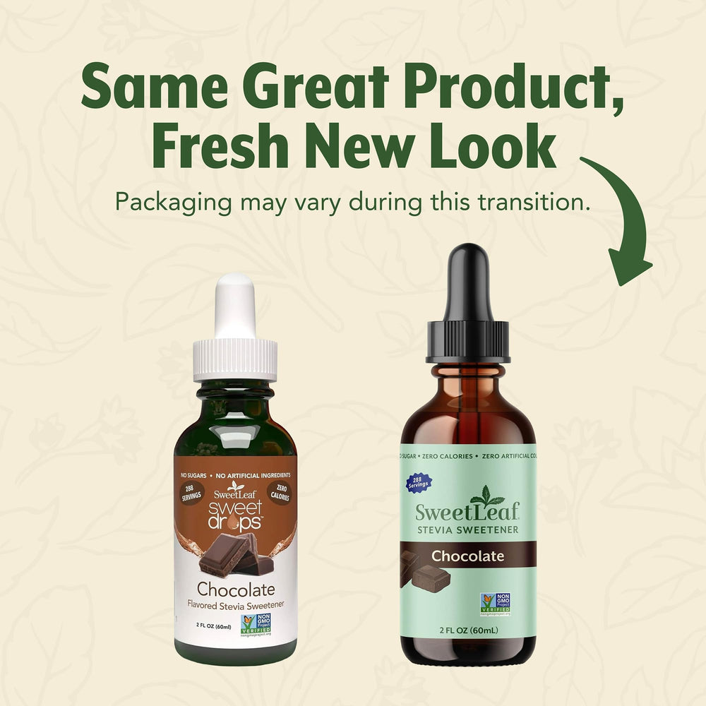 SweetLeaf Stevia Drops Liquid Sweetener, Chocolate, 2 fl oz