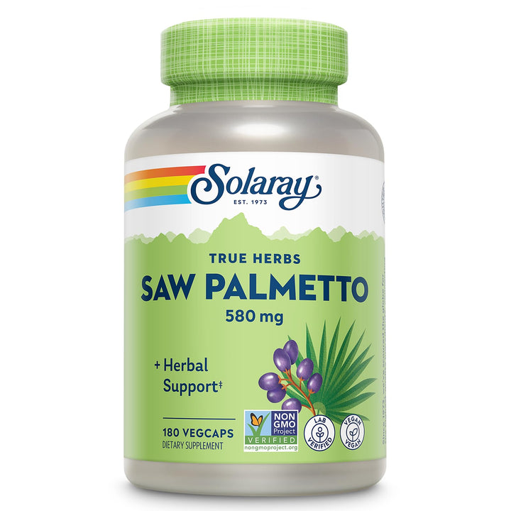 SOLARAY Saw Palmetto Whole Berry, 180 Count