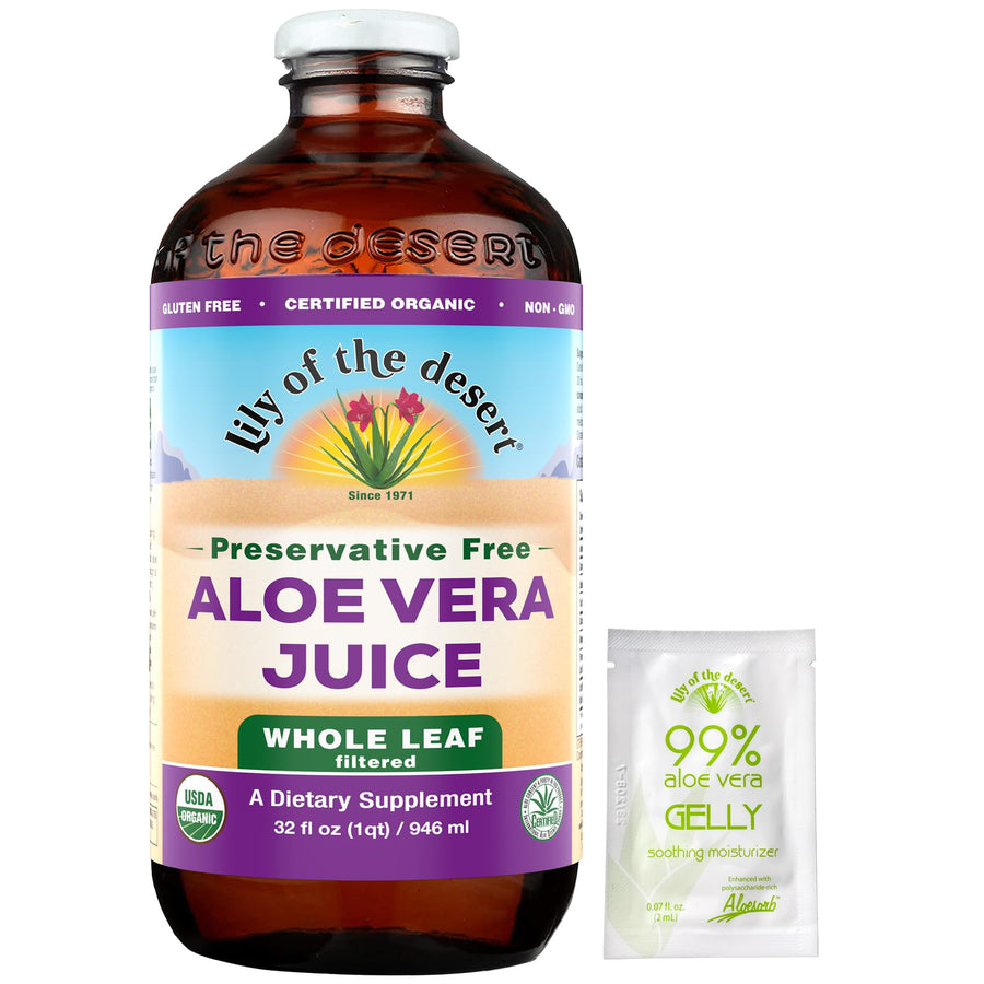 Lily Of The Desert Organic Aloe Vera Whole Leaf Preservative Free, 32 fl oz