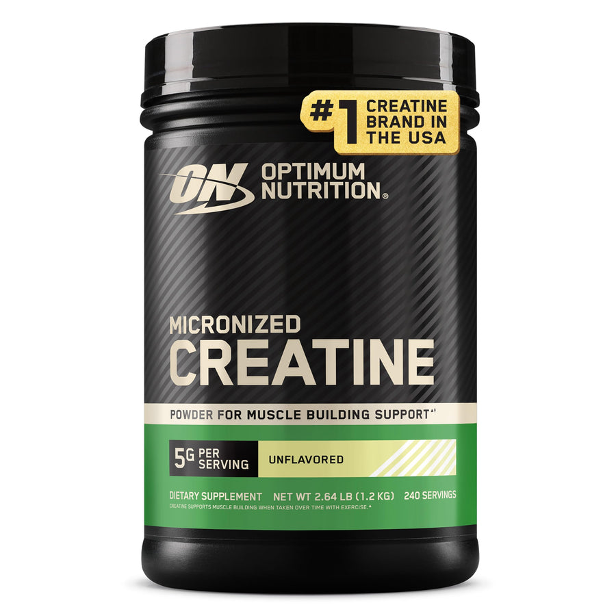 Optimum Nutrition Creatine Monohydrate Powder, Unflavored, 240 Servings
