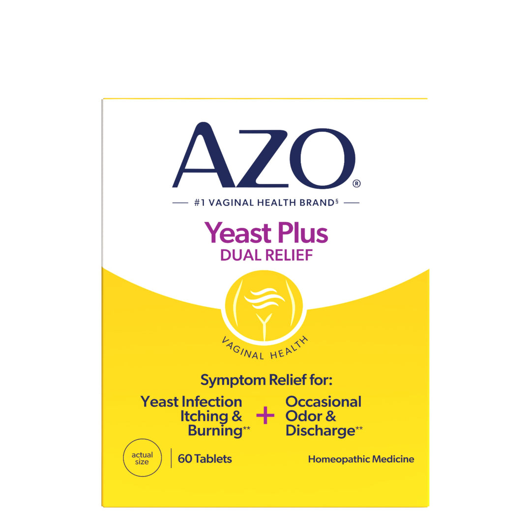 Azo Yeast Tablets, 60 Count