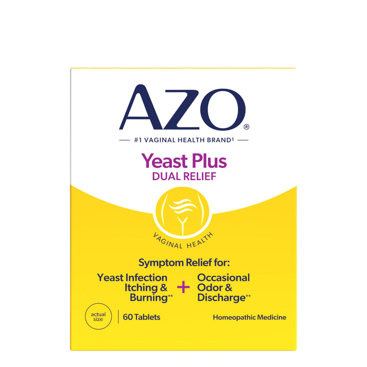 Azo Yeast Tablets, 60 Count