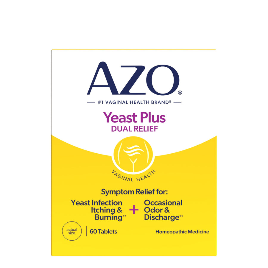 Azo Yeast Tablets, 60 Count