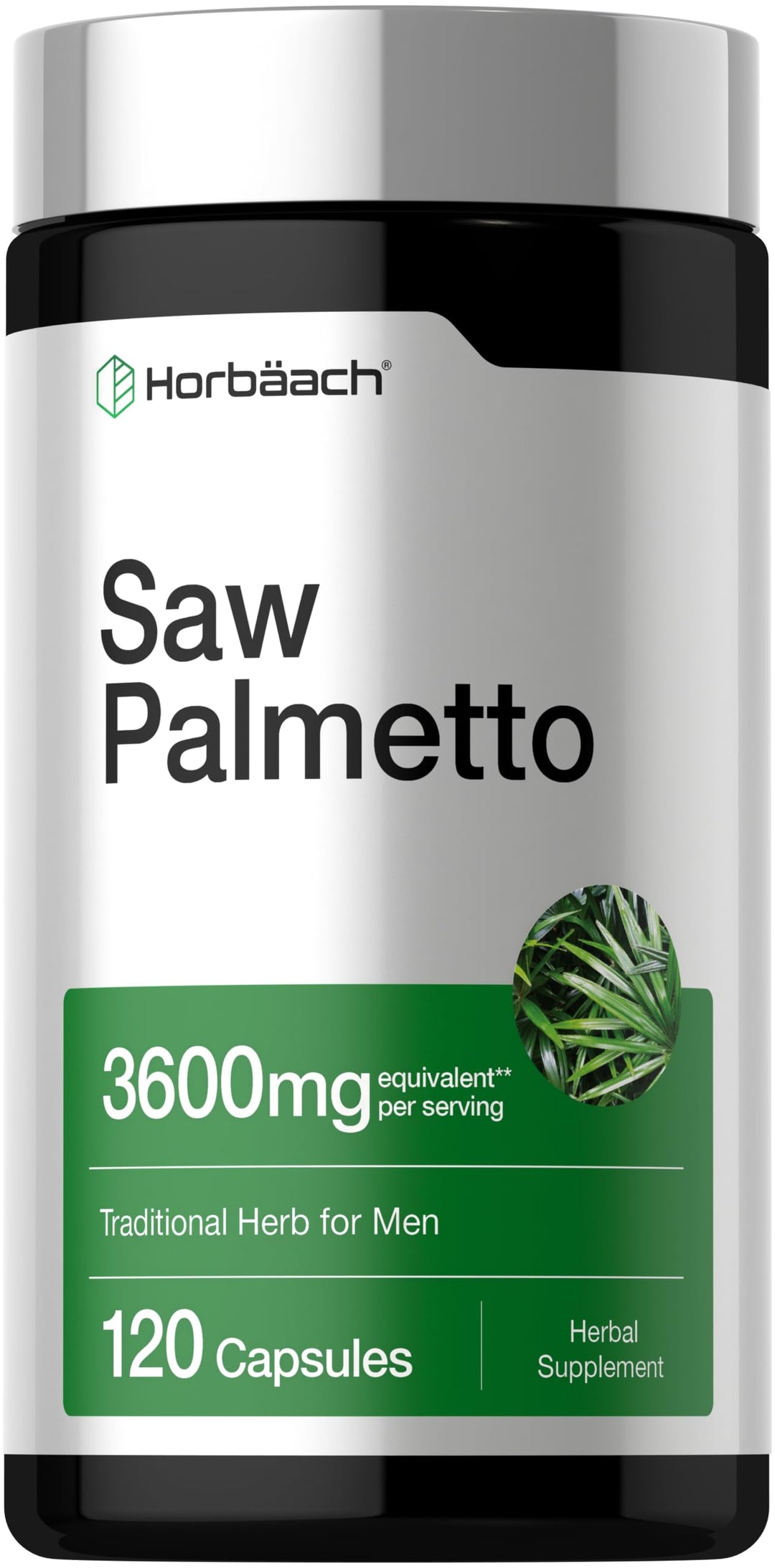 Horbäach Saw Palmetto Extract, 120 Count