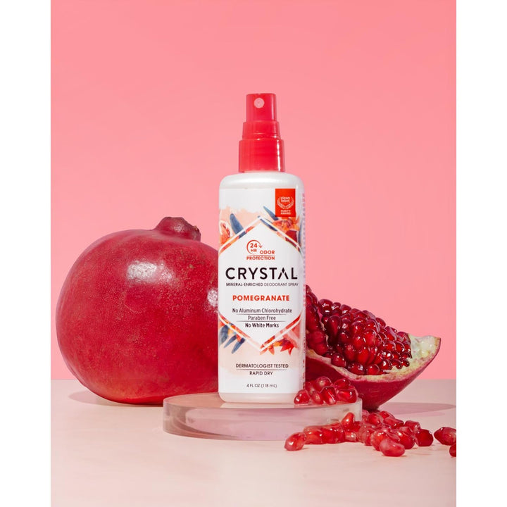 Crystal Body Deodorant Spray, Pomegranate, 4 oz