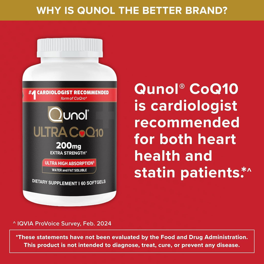 Qunol Ultra CoQ10, 200 mg, 60 Count