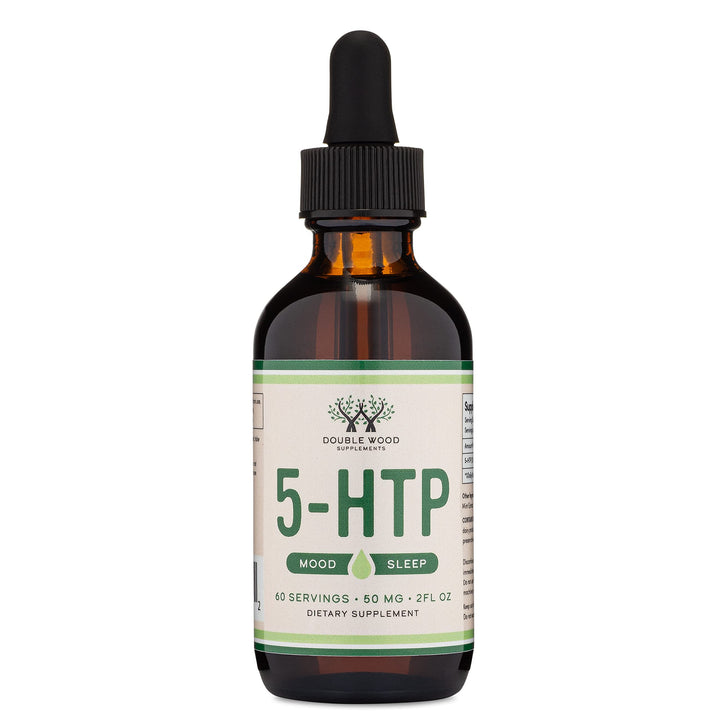 Double Wood Supplements 5-HTP Liquid Drops, 50 mg, 60 Count