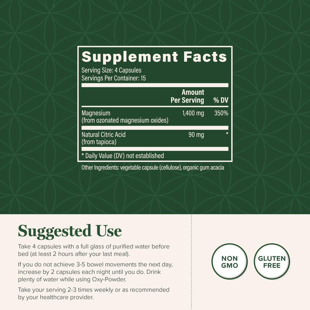 Global Healing Center Oxy-Powder Colon Cleanser, 60 Count