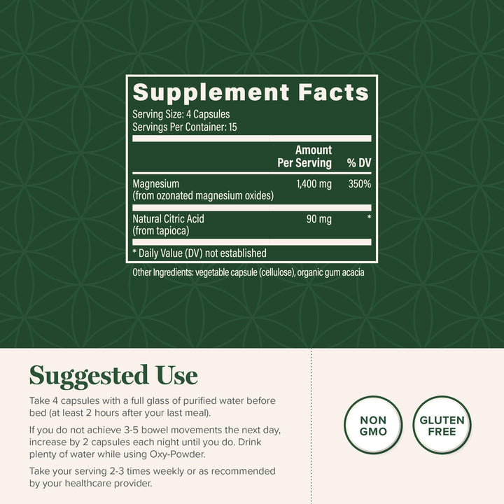 Global Healing Center Oxy-Powder Colon Cleanser, 60 Count