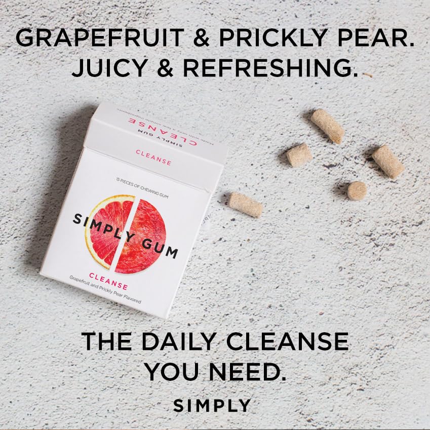 Simply Gum, Grapefruit & Prickly Pear, 15 Count
