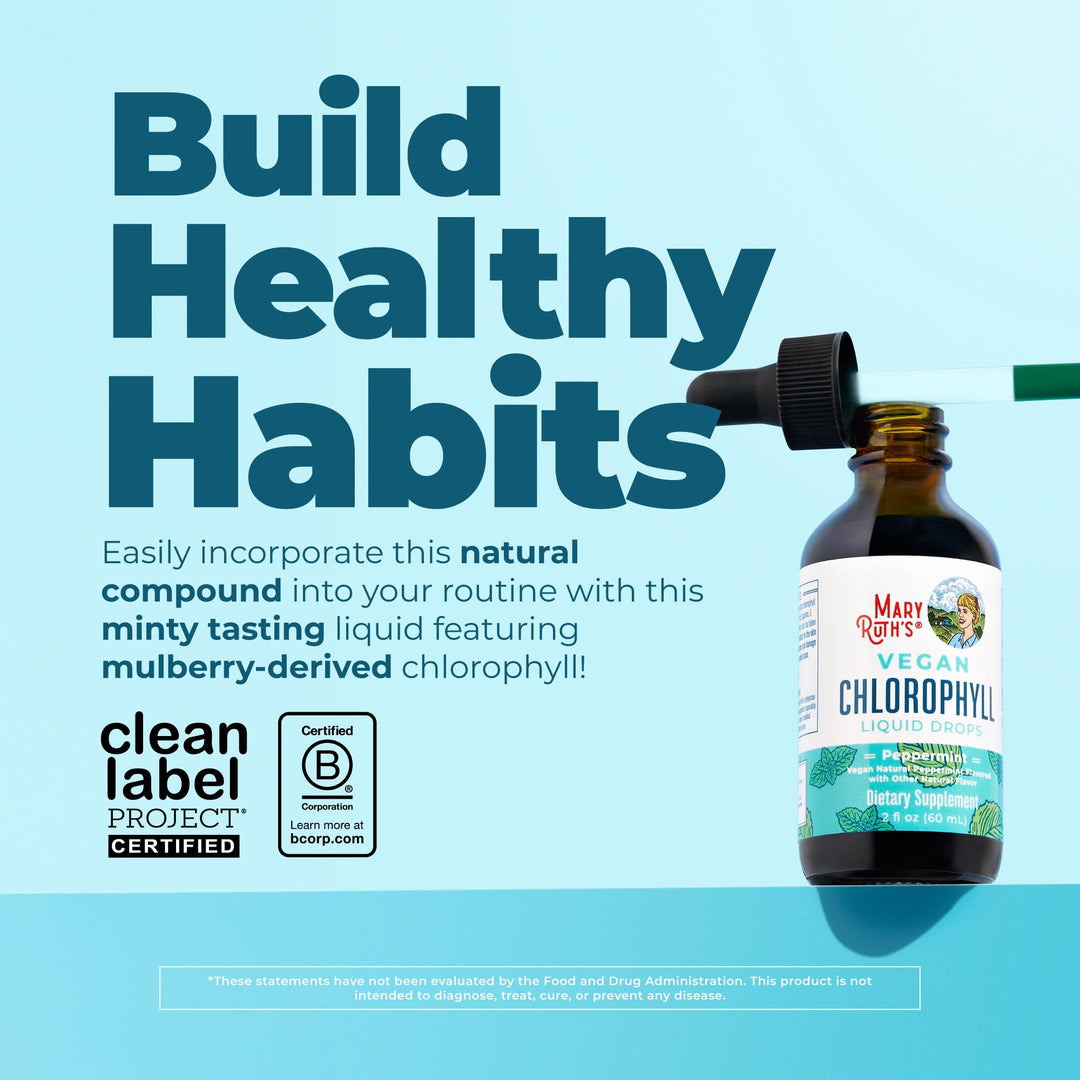 MARYRUTH'S Chlorophyll Liquid Drops, Peppermint, 50 mg, 30 Servings