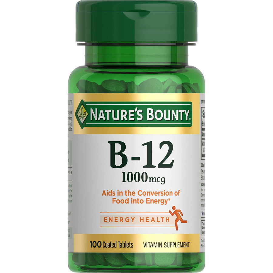 Nature's Bounty Vitamin B12 Supplement, 1000 mcg, 100 Count