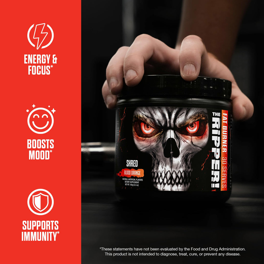 JNX SPORTS The Ripper Thermogenic Fat Burner, Watermelon Candy, 30 Servings