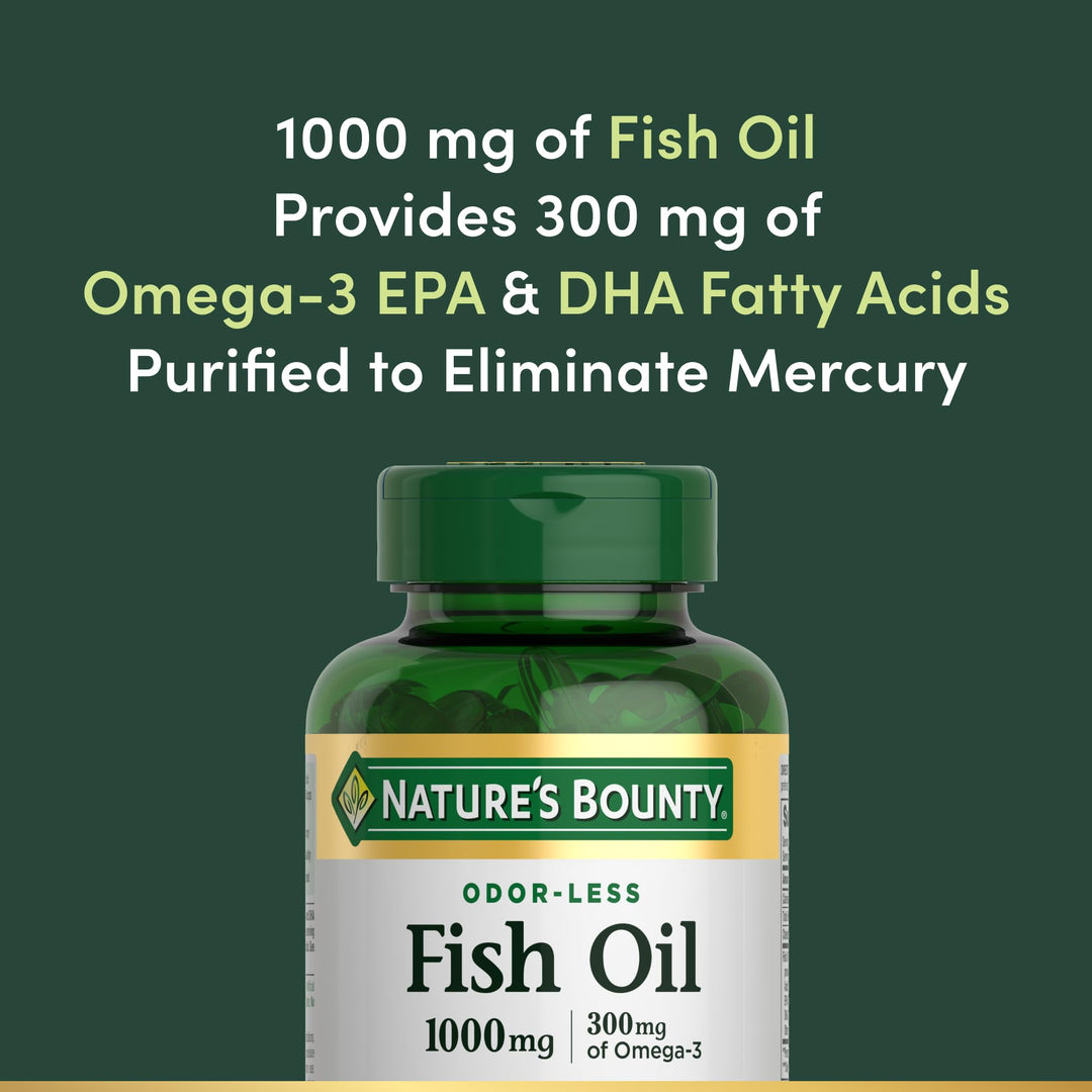 Nature's Bounty Fish Oil, 1000 mg, 120 Count
