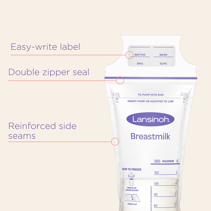 Lansinoh Breast Milk Storage Bags, 50 Count