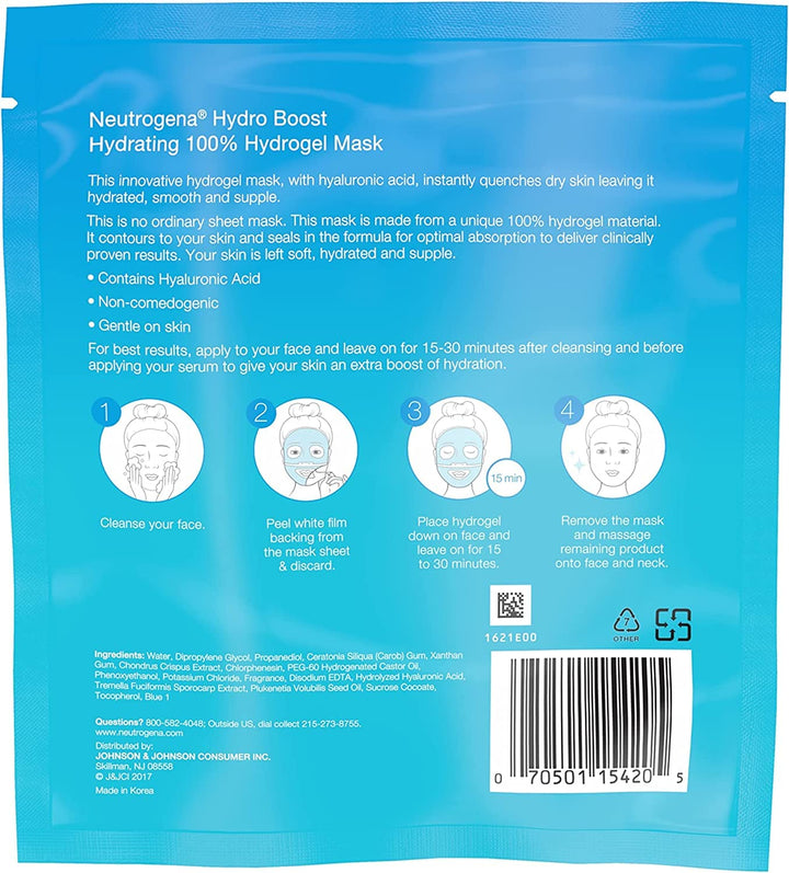 Neutrogena Hydro Boost Hydrating Hydrogel Mask, 1 oz