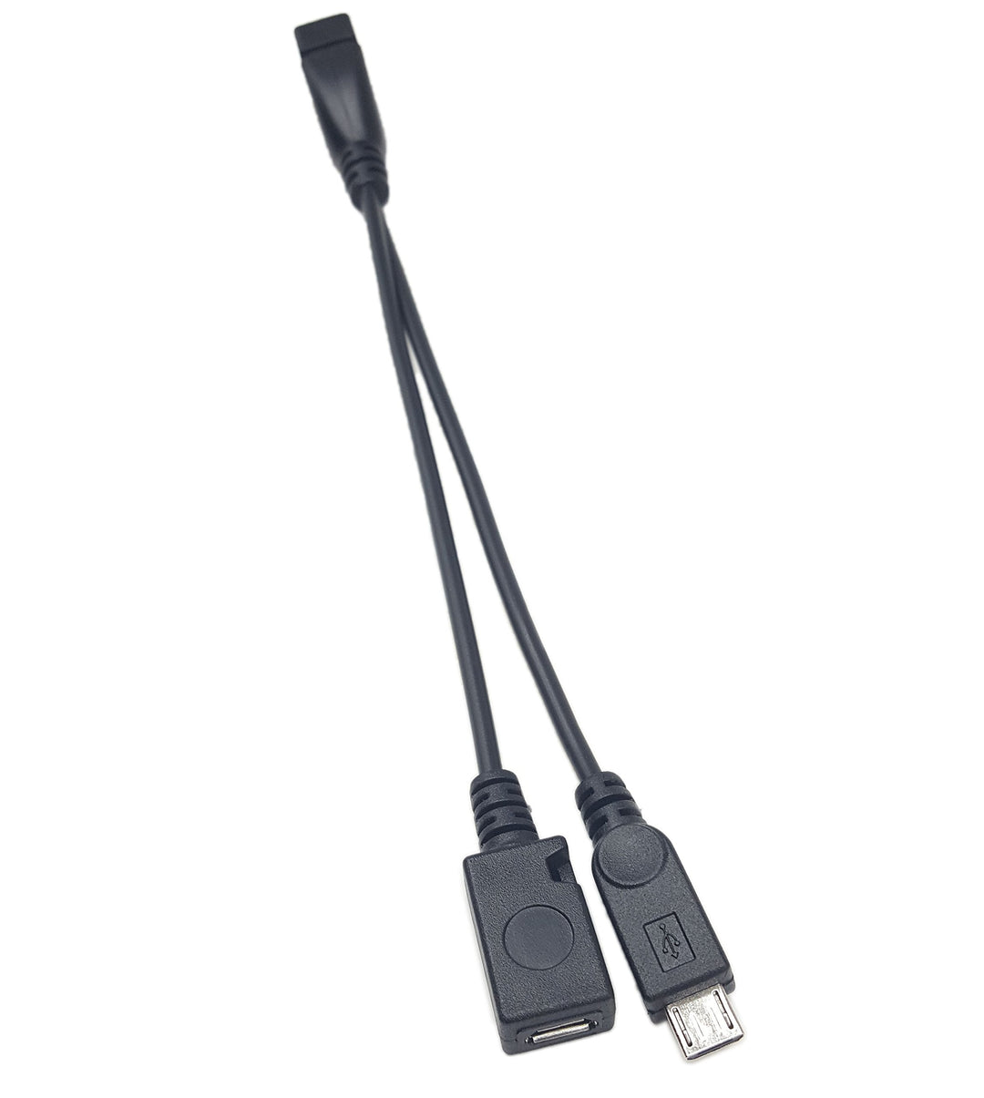 SinLoon USB 2.0 Y Splitter Cable, Micro USB OTG Host, USB A Female to Micro USB Male