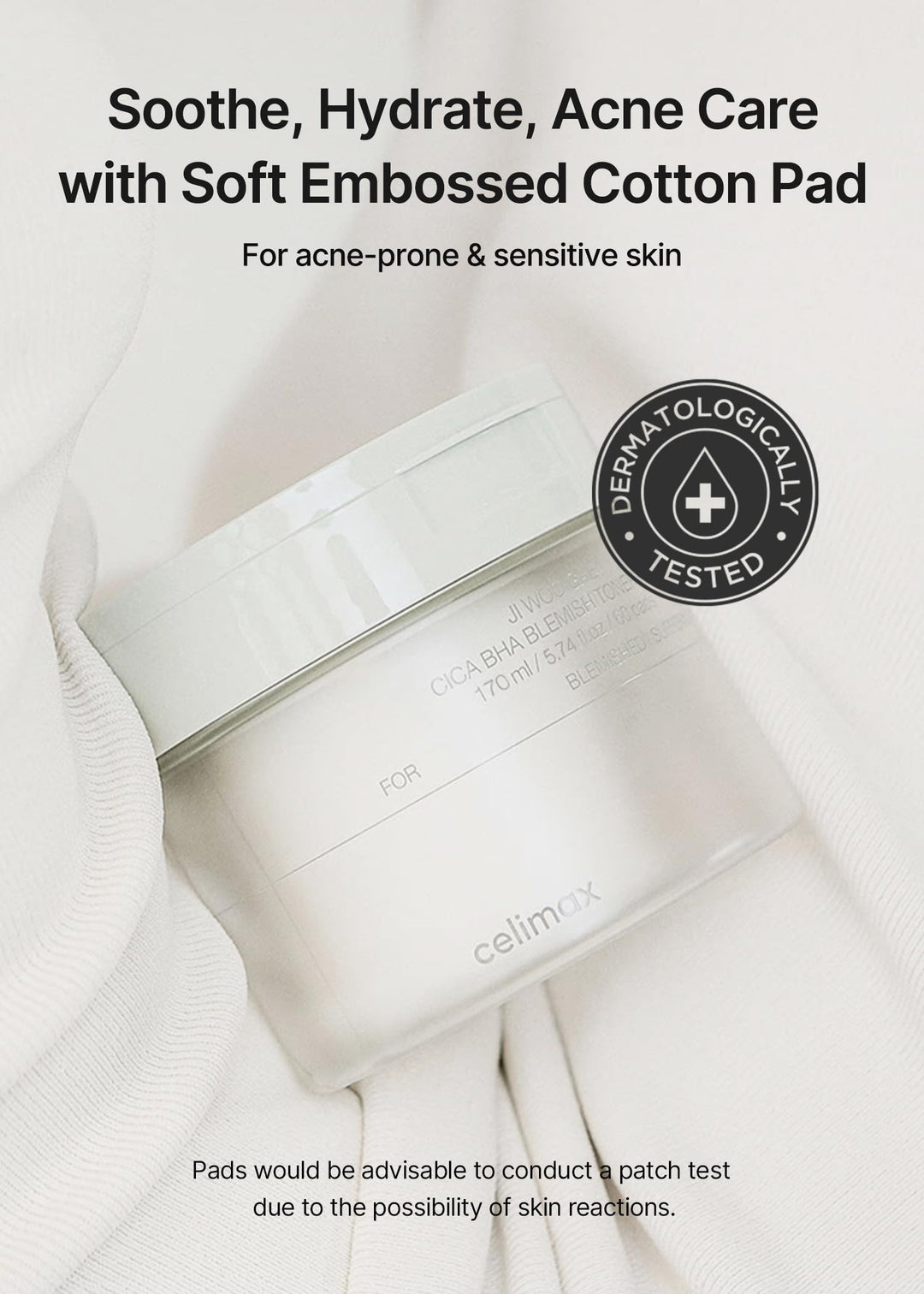 Celimax Ji Woo Gae Cica BHA Blemish Toner Pad