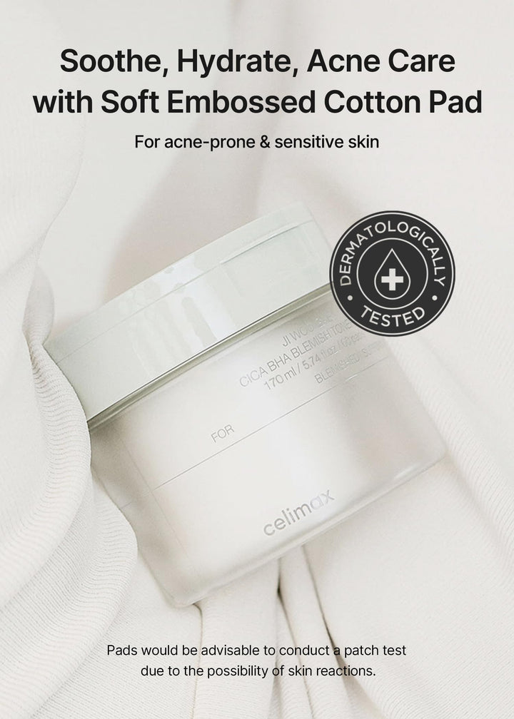 Celimax Ji Woo Gae Cica BHA Blemish Toner Pad